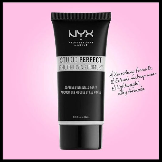 NYX PROFESSIONAL MAKEUP Studio Perfect Primer, Vegan Face - Clear