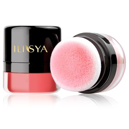 ROUSE Face Blush Powder Makeup Soft Mushroom Blush (Coral Red)