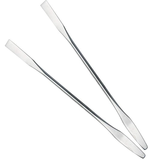 2Pcs Stainless Steel Cosmetic Mixing Makeup Spatula Nail