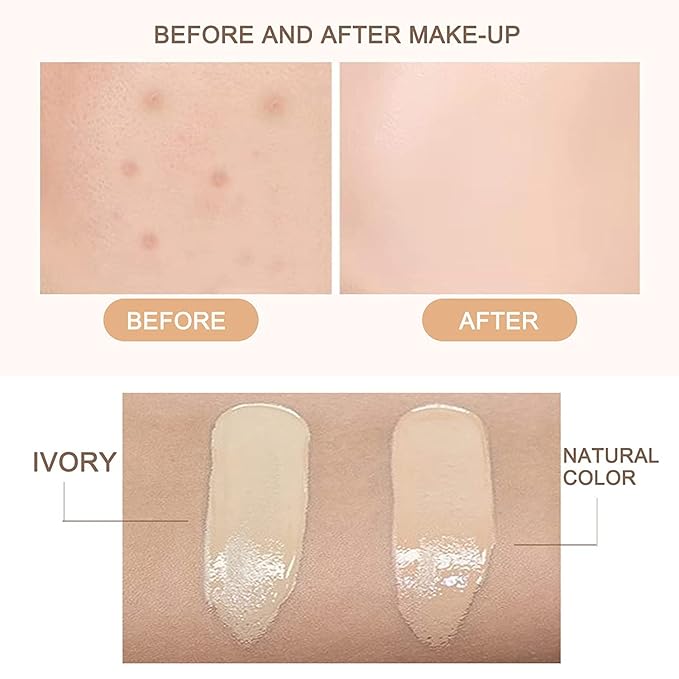 2pcs Skin Tone Adjusting CC Cream SPF 50, Tone(Natural Color)