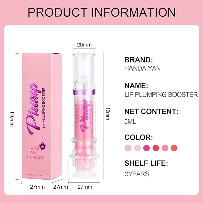 Glossy Finish Lip Glow Oil,Lip Plumping Lines