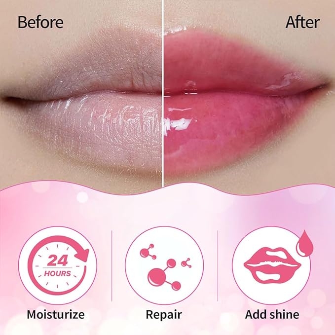 Hydrating Lip Glow Oil, Moisturizing Lip