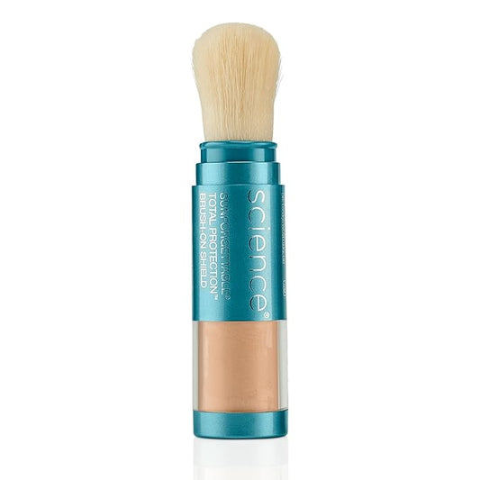 Colorescience Brush-On Sunscreen Mineral Powder for Sensitive Skin, Medium , 1 Count (Pack of 1)