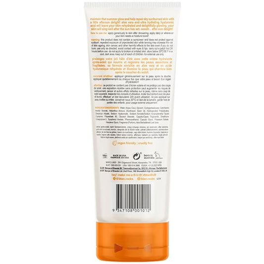 B.TAN After Sun Lotion | Ooooh Aftersun Delight - Aloe Vera & Hyaluronic Acid, Sun Burn Skin Relief, Moisturizing Body Cream, 7 Fl oz