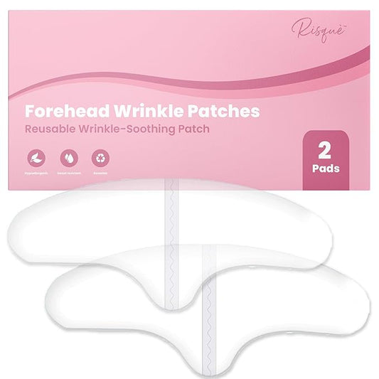 Reusable forehead wrinkle patches |