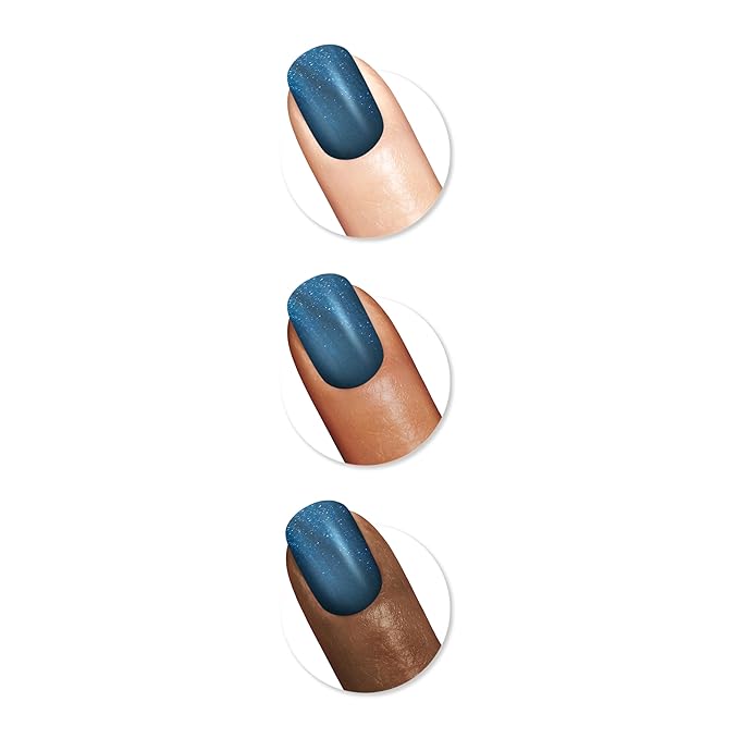 Sally Hansen Miracle Gel™, Distressed Denim, Long Lasting, Gel-Like Formula, No UV Lamp Needed, Blue Nail Polish
