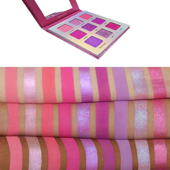 Highly Pigmented Eyeshadow Palette, 9 Color Bright Eye