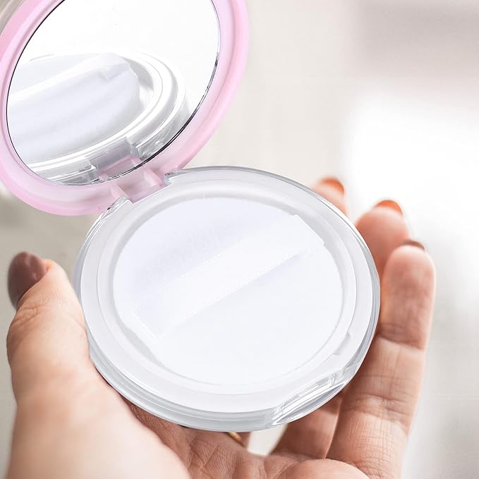 Powder Puff 2pcs Loose Powder Containers with Elasticated 5g