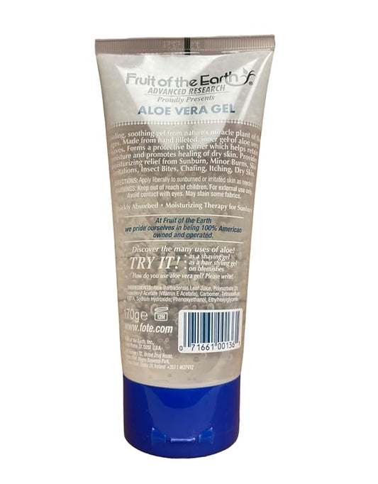 Fruit of the Earth Aloe Vera 100% Gel 6 oz (Pack of 6)