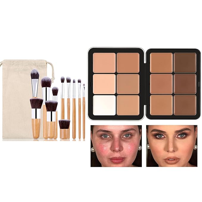 Professional Makeup Cream Contour Palette, Joyeee 12 Colours