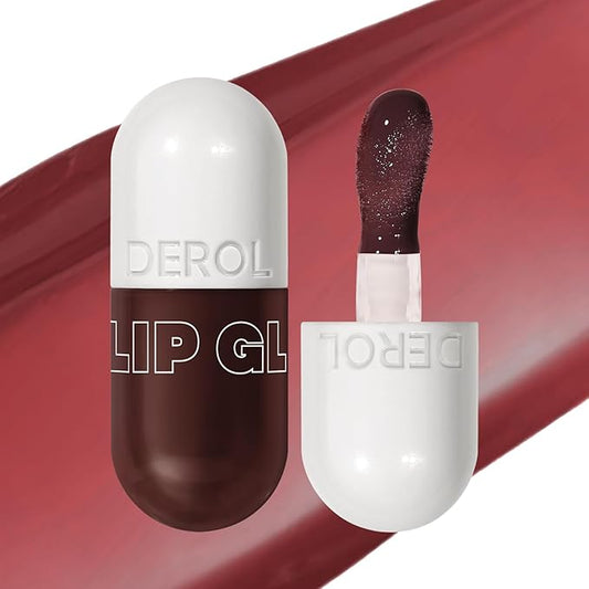 Lip Plumper Gloss High-Shine Liquid Lip Plumping Color, Long-Lasting Plumper Pout, Moisturizing, Non-Sticky With Natural Ginger Extract Portable 6 Colors (05#Raspberry)