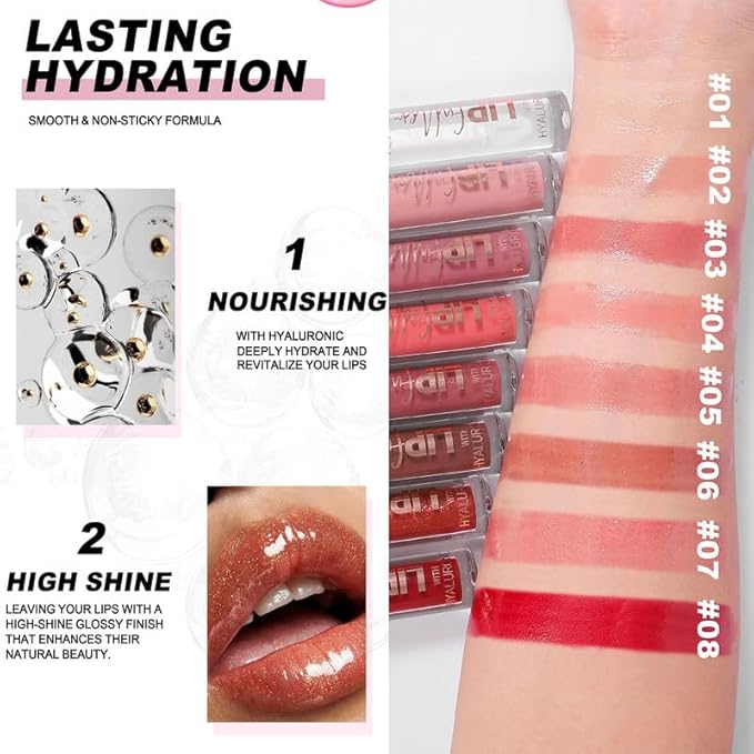 Hyaluronic Acid Lip Balm Gloss Moisturizing Hydrating Lip