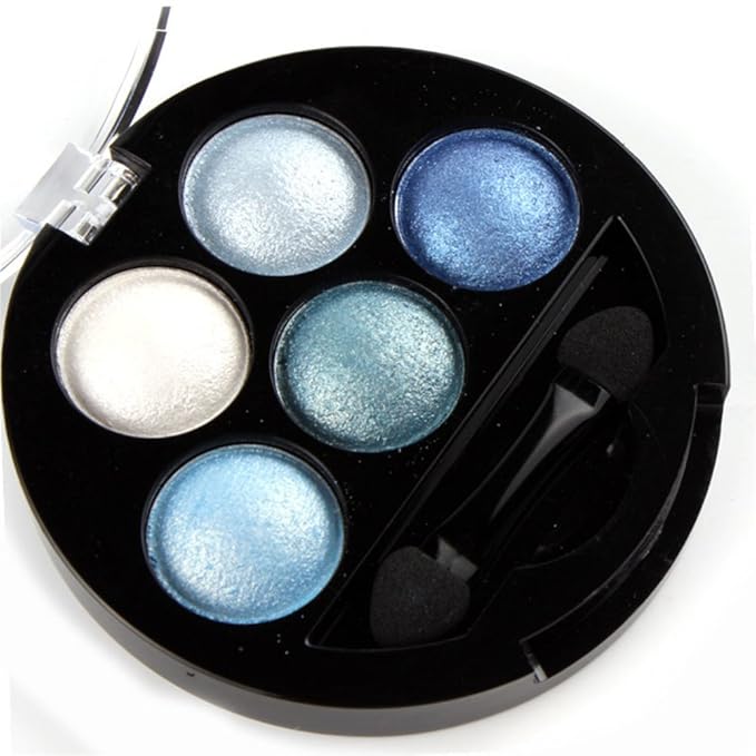 Mallofusa Portable 5 Colors Eye Shadow Palette Trendy 7oz