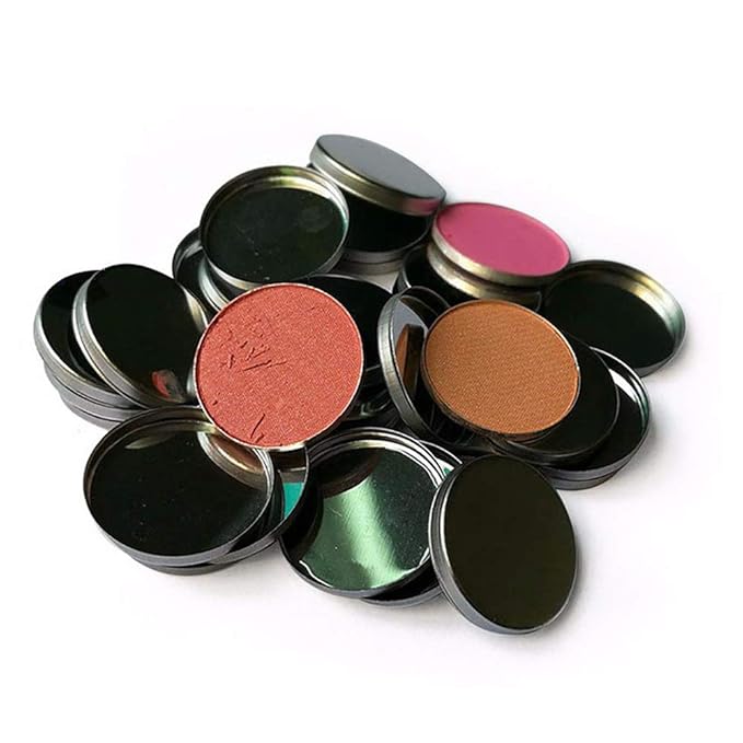 30 Pieces Empty Round Metal Tin Palette Pans