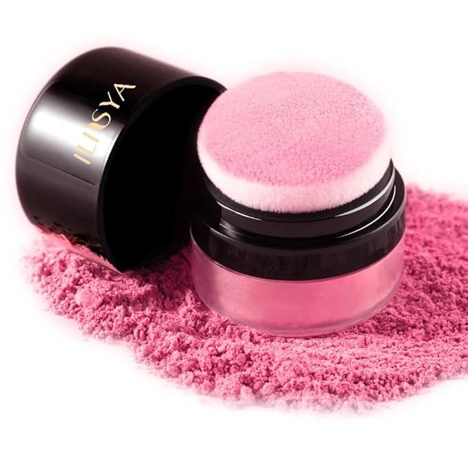 ROUSE Face Blush Powder Makeup Soft Mushroom Blush (Peach Pollen)