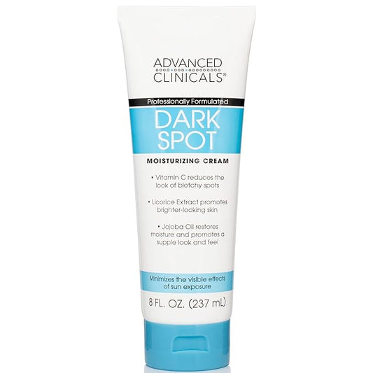Advanced Clinicals Dark Spot Vitamin C Cream For Face, Hand, & Body Lotion, Anti Aging Therapeutic Skin Care Moisturizer Lotion Reduces Appearance Of Age Spots, Blotchy Skin, & Wrinkles, (2-Pack)