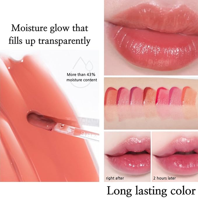 BBIA L’EAU Tint – Glossy & Glow Lip Stain, Watery Lip Tint, Non-Sticky, High Shine Finish, Long-lasting, Moisturizing, Lightweight, Natural, Daily Use, Vegan, Korean Lip Makeup (03 LILAC L'EAU)