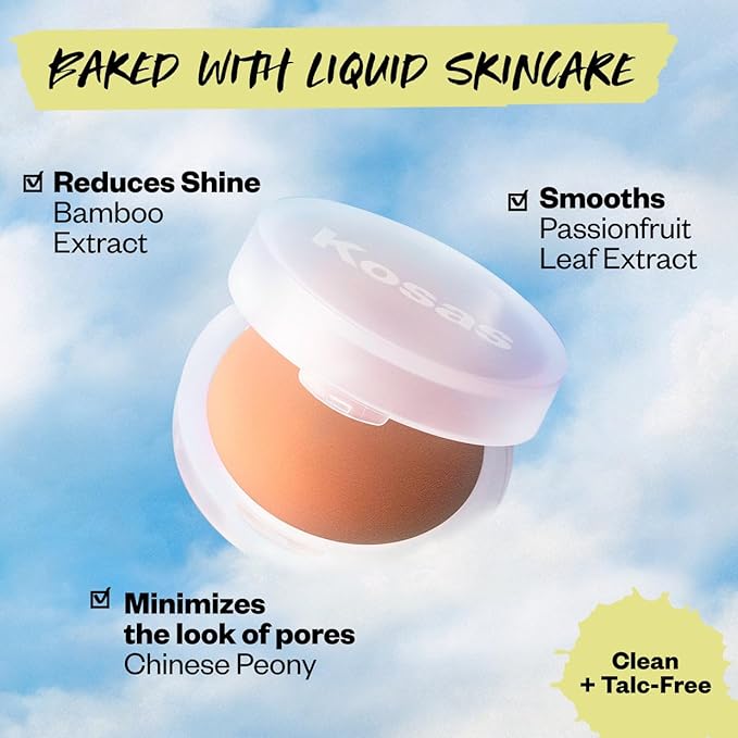 Kosas Cloud Set Face Setting Powder | Smoothing Tan Deep)
