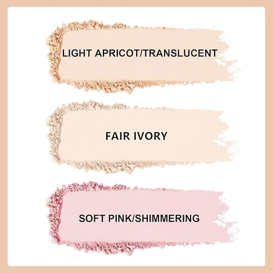 Setting Powder Lightweight Loose Powder Finishing Powder Long-Lasting Mirror-3 Colors