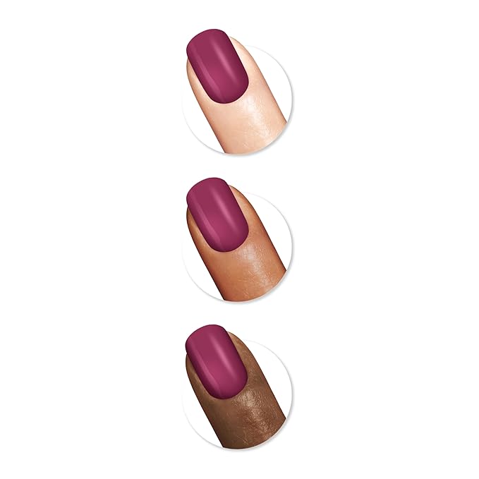 Sally Hansen Miracle Gel™, One Gel of a Party Brewberry, Long Lasting, Gel-Like Formula, No UV Lamp Needed, Purple Nail Polish