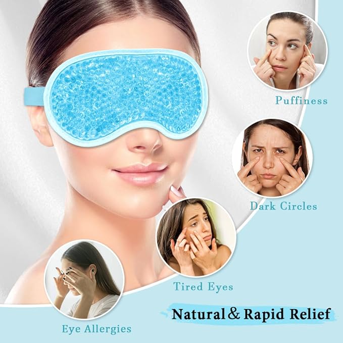 Cooling eye mask and silky