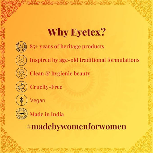 Eyetex Kumkum Paste Waterproof Long lasting, Smudge Proof | Pure and Natural Deep Colour, Long lasting | Enriched with Natural and Organic Ingredients (Each-2-Red & Maroon)