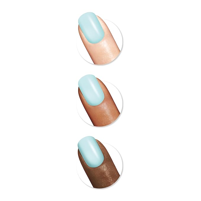 Sally Hansen Miracle Gel™, Grand Cyan, Long Lasting, Gel-Like Formula, No UV Lamp Needed, Blue Nail Polish