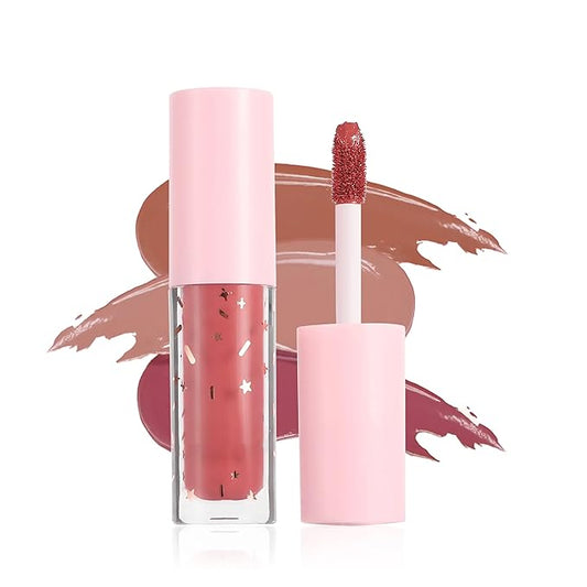 R.Y.M Pack of 12 Pcs Matte, Natural, Moisturizing, Plumper Lip Gloss Sets, Liquid Stick Set Long Lasting for Lip Color, Minimizes lip Wrinkles, with Beautiful Finish