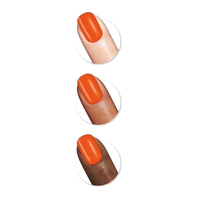 Sally Hansen Miracle Gel™, Keith Haring Colour Instinct, Long Lasting, Gel-Like Formula, No UV Lamp Needed, Orange Nail Polish