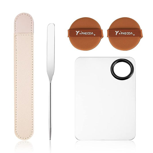 Professional Stainless Steel Makeup Palettes Makeup Spatula set,