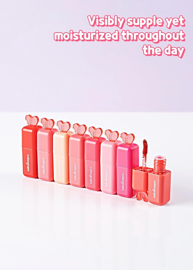 COLORGRAM Juicy Blur Tint 02 Guava Bolt | Daily Semi-Matte, Semi-Glossy, Long-Lasting Lip Stain, Moisturizing, Buildable & Blendable, highly Pigmented (0.12 Fl. Oz.)
