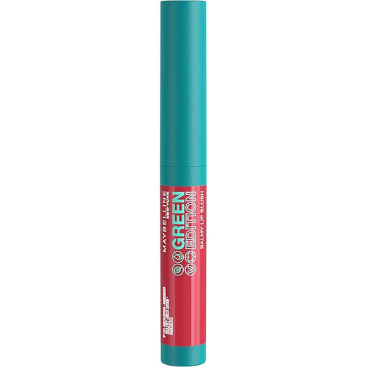 Maybelline Green Edition Balmy Lip Blush, Formulated With Mango Oil, Dusk, Cherry Pink, 1 Count