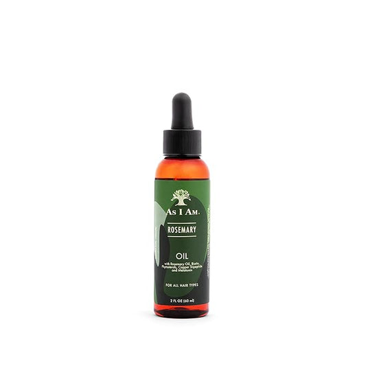 As I Am Rosemary Oil - 2 oz - Hair Density Serum - with Melatonin & Biotin - Vegan & Cruelty Free
