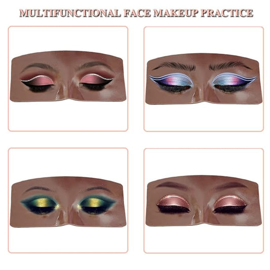 Makeup Practice Face Board, 3D Realistic Practice Makeup