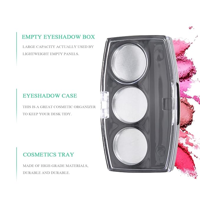 10Pcs Empty Magnetic Eyeshadow Palette Empty Eyeshadow Pans