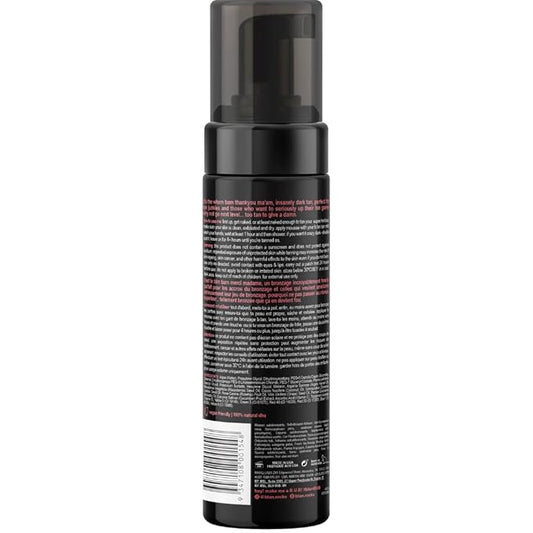 b.tan Ultra Dark Self Tanner Mousse | Too Tan - Best, 1 Hour Express Sunless Tanning Foam, Gold Bronzing Glow, No Fake Tan Smell, Face & Body, Vegan, Cruelty & Paraben Free, 6.7 Fl Oz