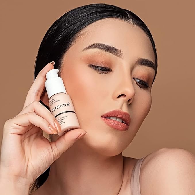 BestLand 2Pack PHOERA Foundation Full Coverage Liquid Fou