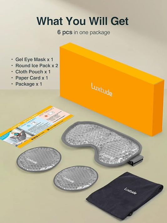 Luxtude gel eye mask cooling