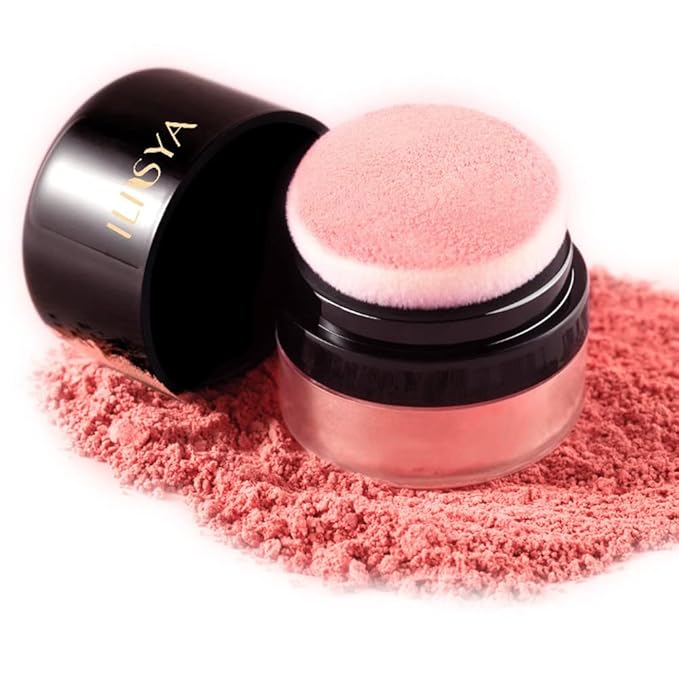 ROUSE Face Blush Powder Makeup Soft Mushroom Blush (Coral Red)