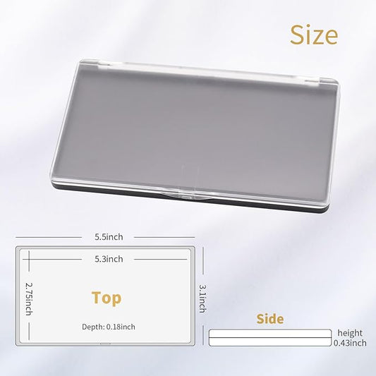 AJLTPA Magnetic Makeup Palette with Frosted Clear Top,