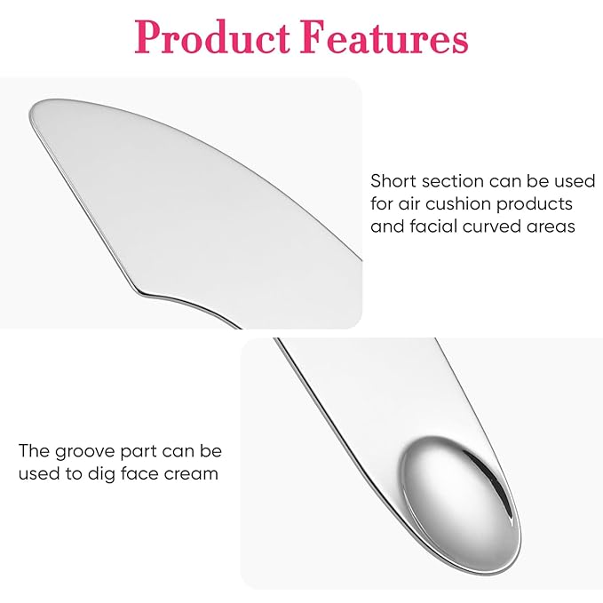 POPETPOP Makeup Spatula Foundation Spatula- Korean Cosmetic Spatula,