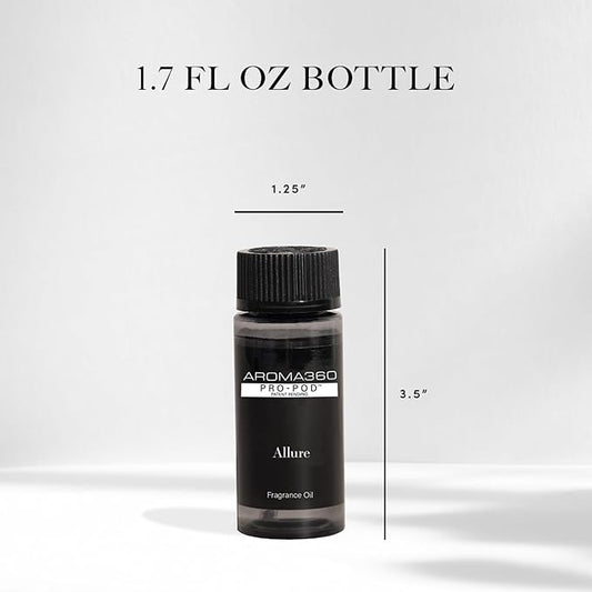 Aroma360 Allure Pro Pod 50ML - Fragrance Oil Blend | Hotel Inspired Luxury Essential Oil Diffuser | Aromatherapy Scent Diffuser Oils | Notes of Bergamot, Nutmeg, Jasmine, Rose, Sandalwood, and More.
