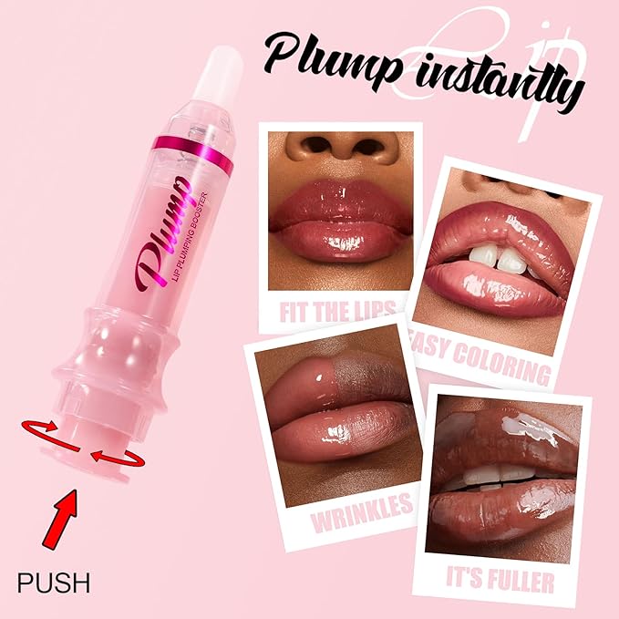 Erinde Natural Ginger Lip Plumping Booster Oil, Ultra-Hydrating & Nourishing Plumper, Glossy Finish Fuller Lip Plumper Gloss for Women Girls, G06