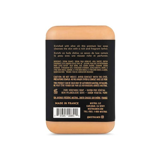 Mistral Bar Soap, Golden Tobacco, Large Bar