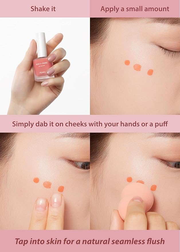 A'PIEU JUICY-PANG WATER BLUSHER (PK02 - Raspberry) Korean Beauty Makeup