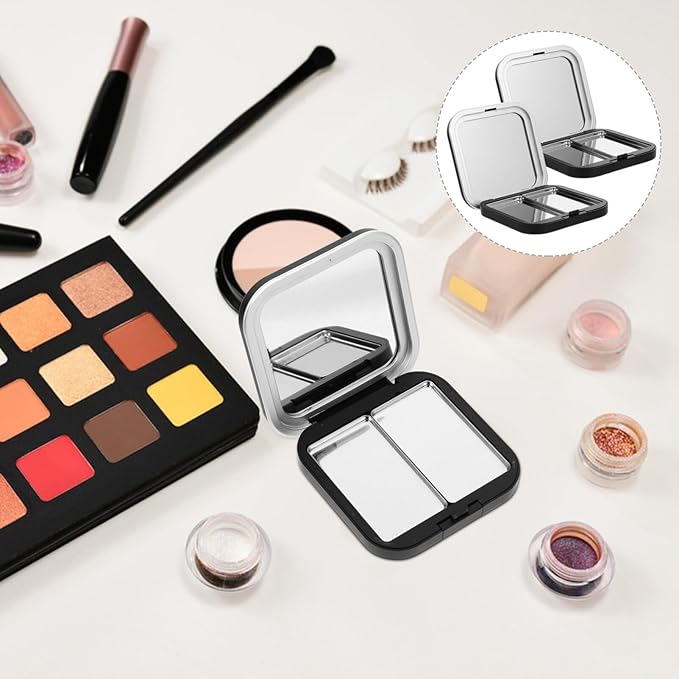 Makeup Pallet Magnetic Travel Containers Eyeshadow Palettes 2pcs