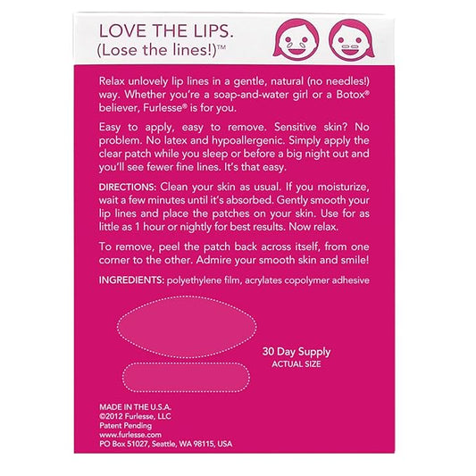 Furlesse Lip-Sticks Wrinkle Patches, Overnight Anti-Wrinkle Anti-aging