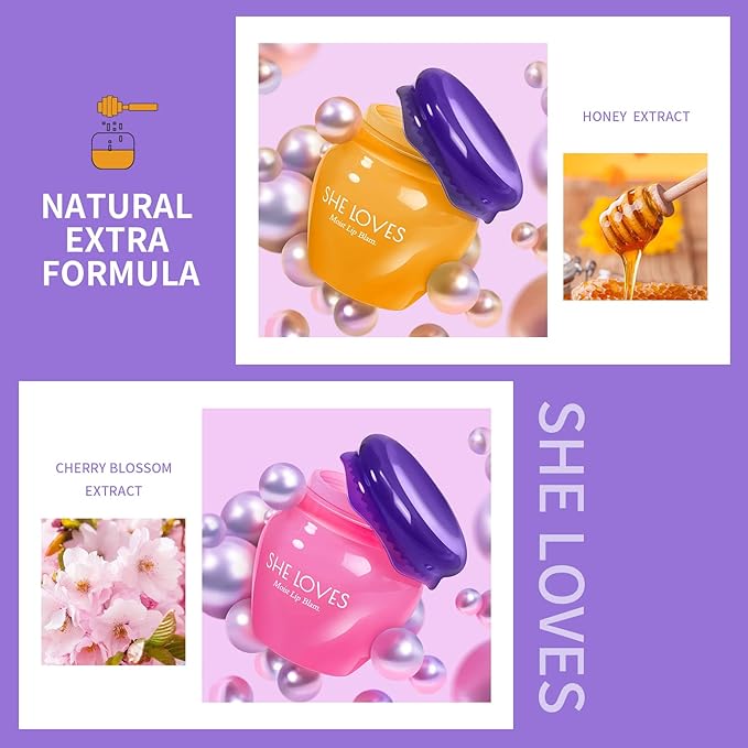 Lip Plumper Lip Mask Set, 2PCS Moisturizing
