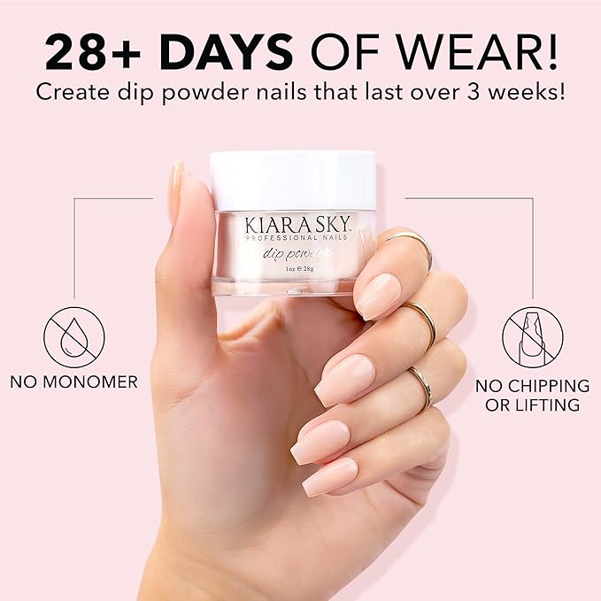 Kiara Sky Long Lasting Nail Dip Powder Yellow Tones 1 oz, New York City