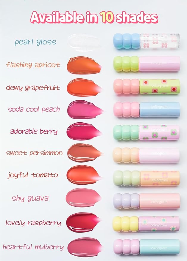 COLORGRAM Fruity Glass Tint 09 Heartful Mulberry | Lip 11 Oz